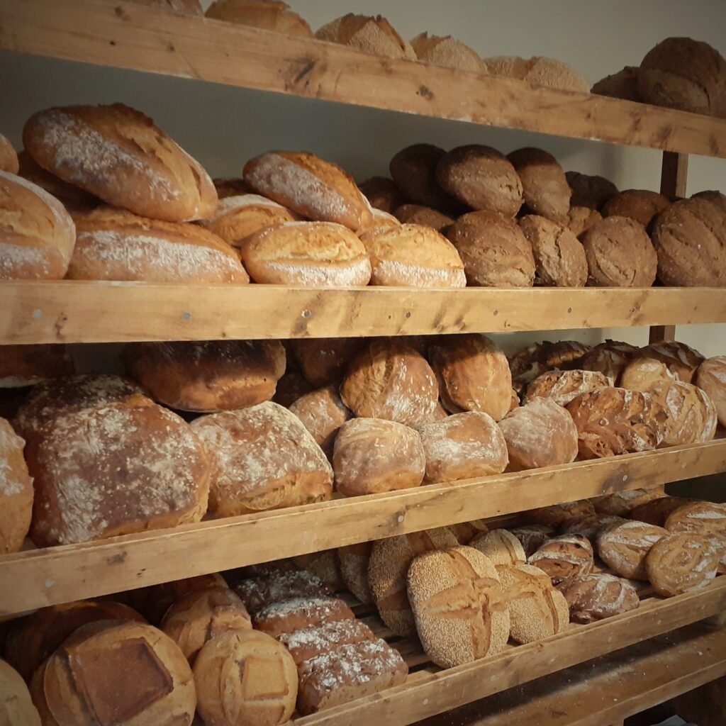 Bread on Shelves at Newnham